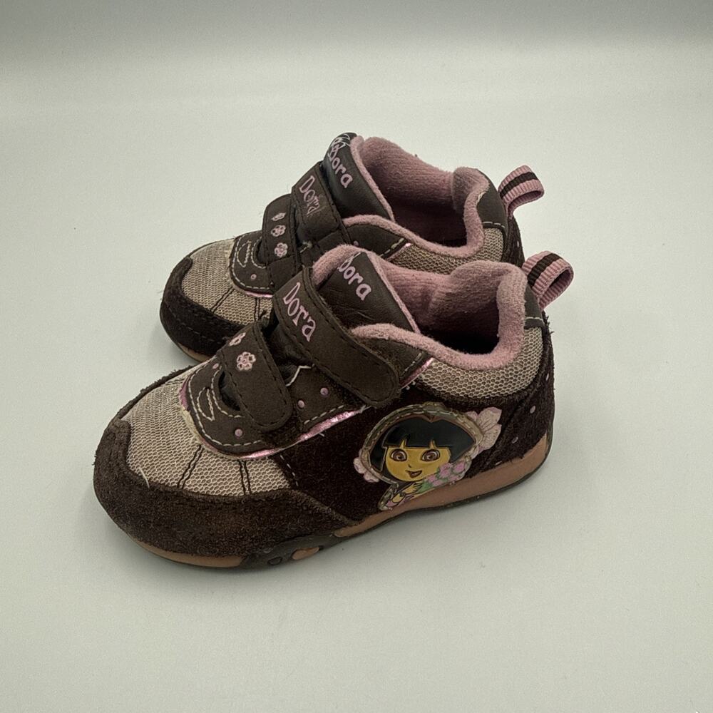 Vintage 90s Y2K Dora the Explorer Nickelodeon Girls Sneakers Shoes Size 4
